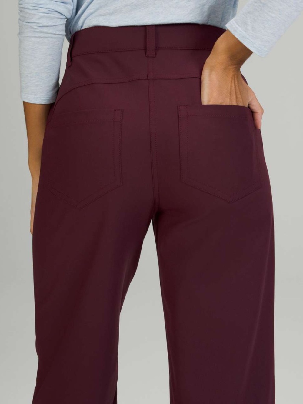 Lululemon City Sleek 5 Pocket Wide Leg Pant Cassis Size 28 - Picture 5 of 11